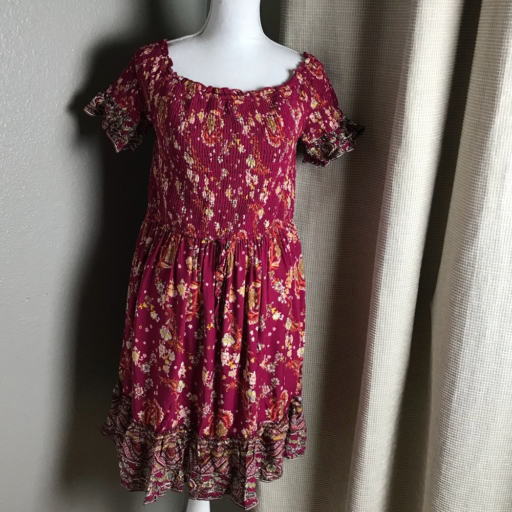 Xhilaration smocked floral dress